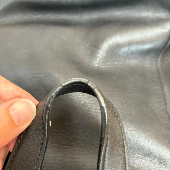 Vintage Coach Backpack 90's Legacy West Hampton Daypack Black Leather - Picture 13 of 15